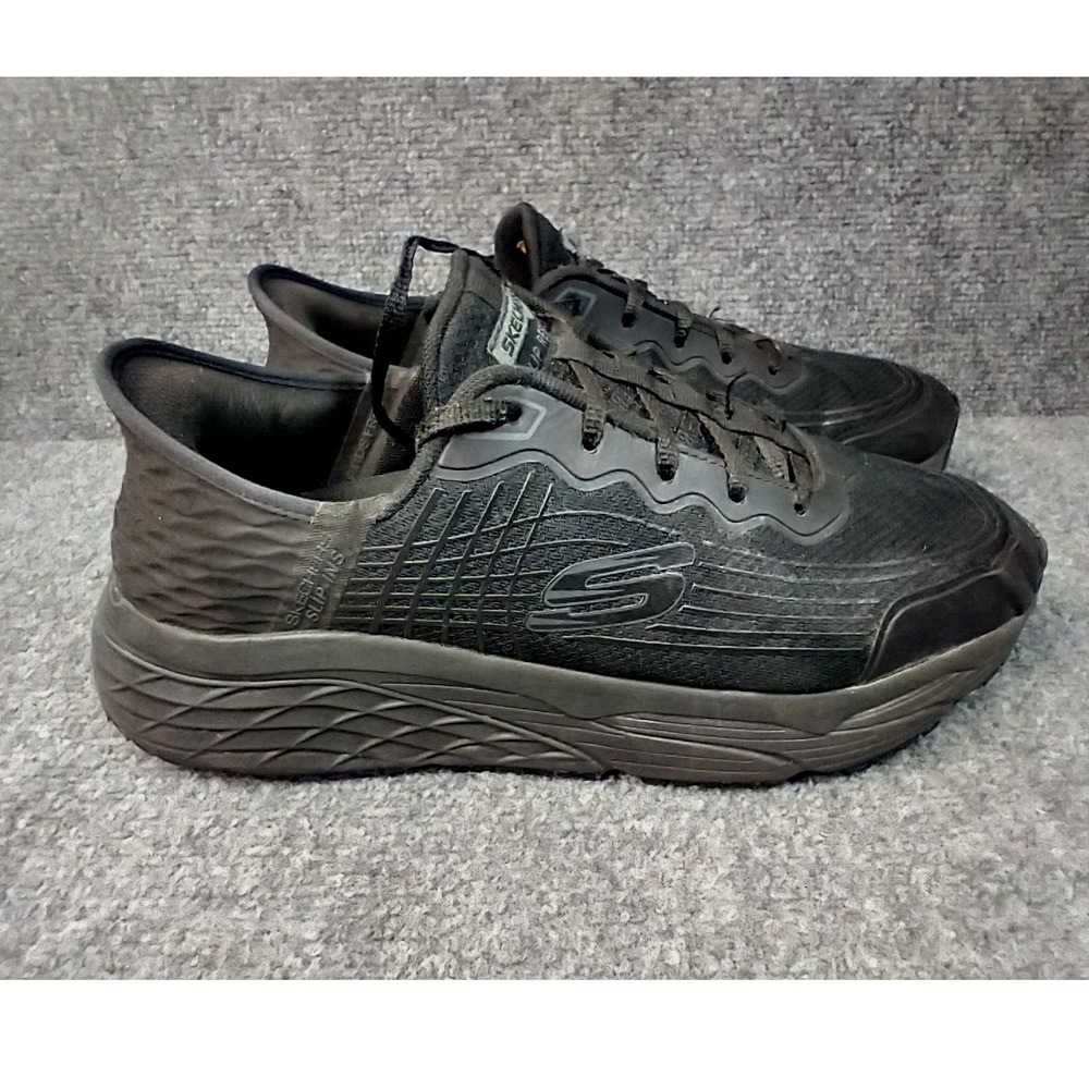 Skechers Work Slip-ins Mens 11.5W Wide Black Slip Resistant Max Cushioning